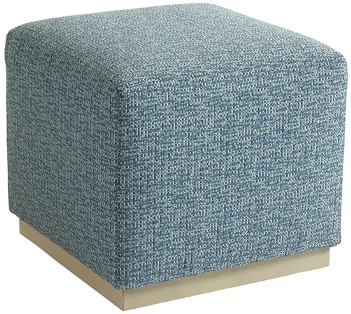 Barclay Butera Upholstery by Barclay Butera Upholstery Blue Colby Ottoman