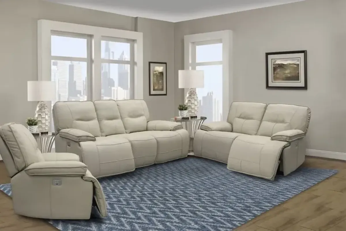 Parker House Spartacus Power Reclining Sofa in Oyster Color