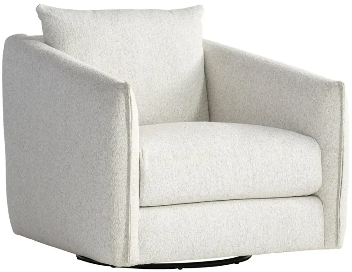 Bernhardt Demi Fabric Swivel Chair Without Pillows