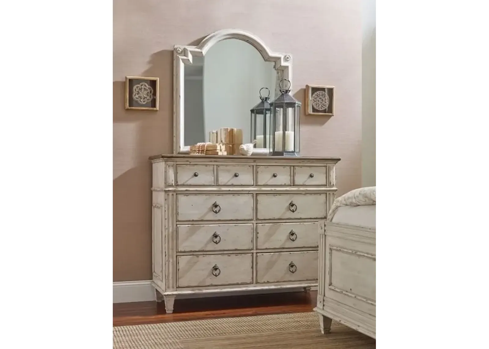 American Drew Southbury Bureau Mirror