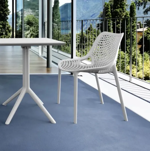 Compamia Air Bistro Outdoor Dining Set 3-Piece White