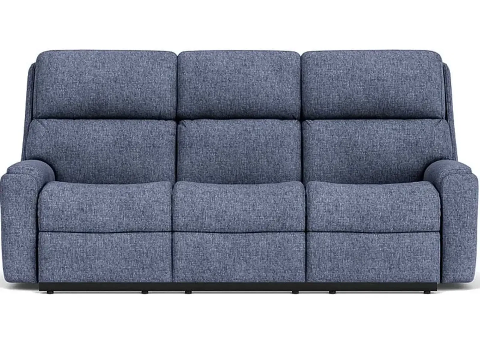 Flexsteel Rio Blue Indigo Reclining Sofa