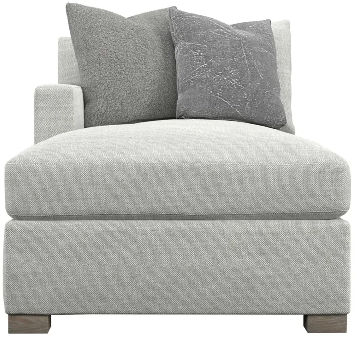 Bernhardt Contemporary Haven Plush Corner Chair with Accent Pillows