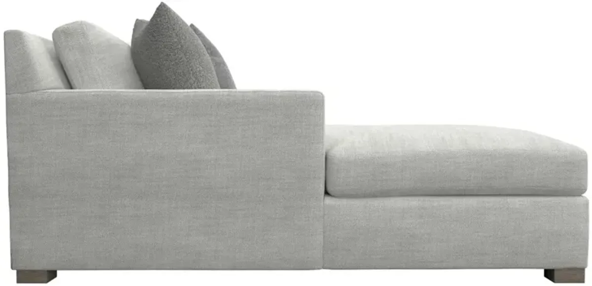 Bernhardt Contemporary Haven Plush Corner Chair with Accent Pillows