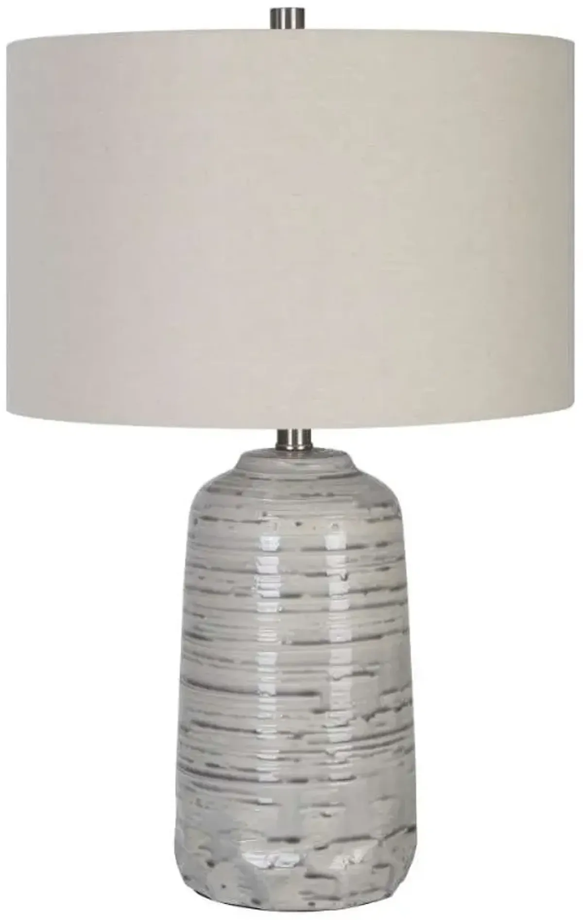 Uttermost Cyclone Beige/Gray/Ivory Table Lamp