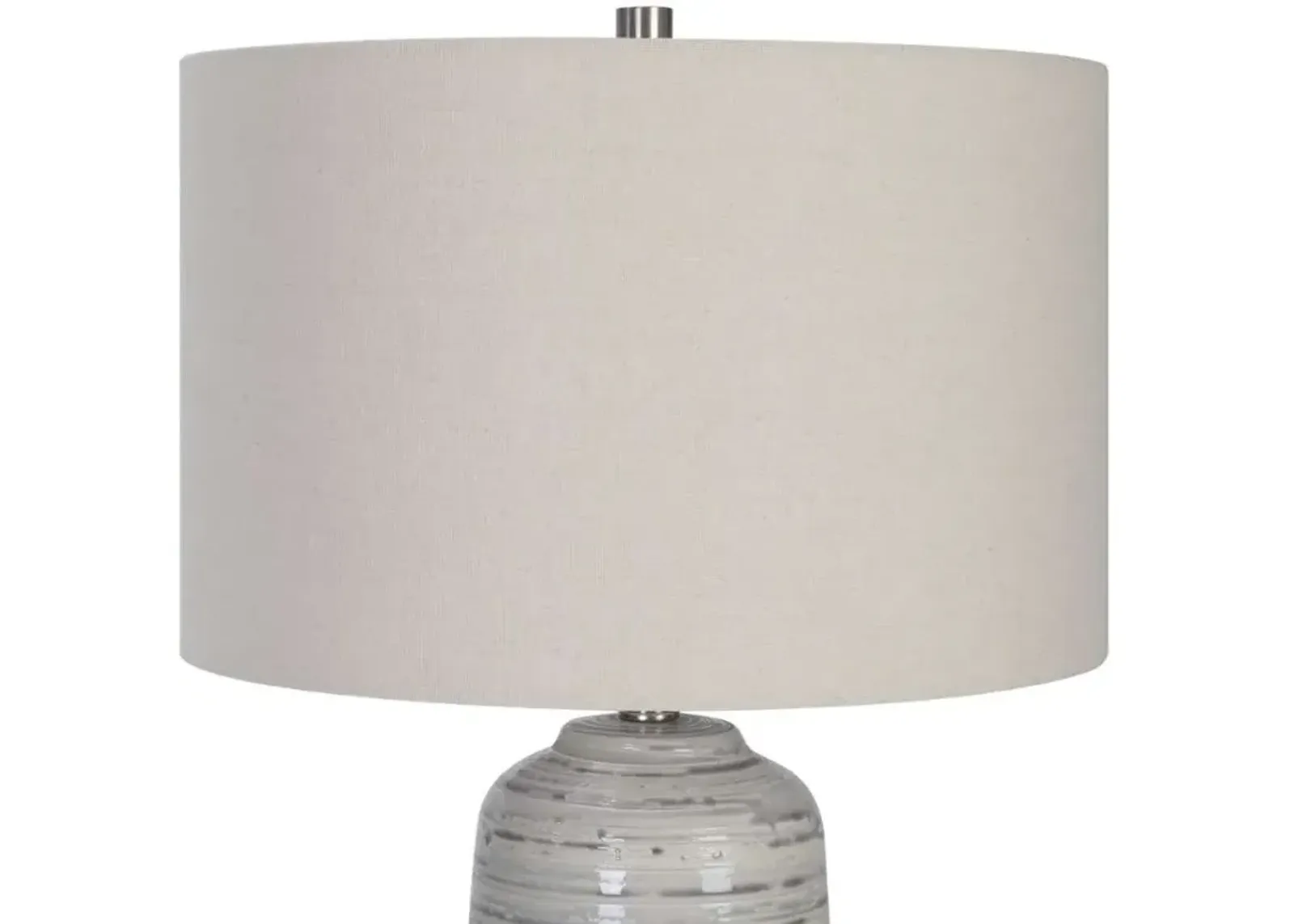 Uttermost Cyclone Beige/Gray/Ivory Table Lamp