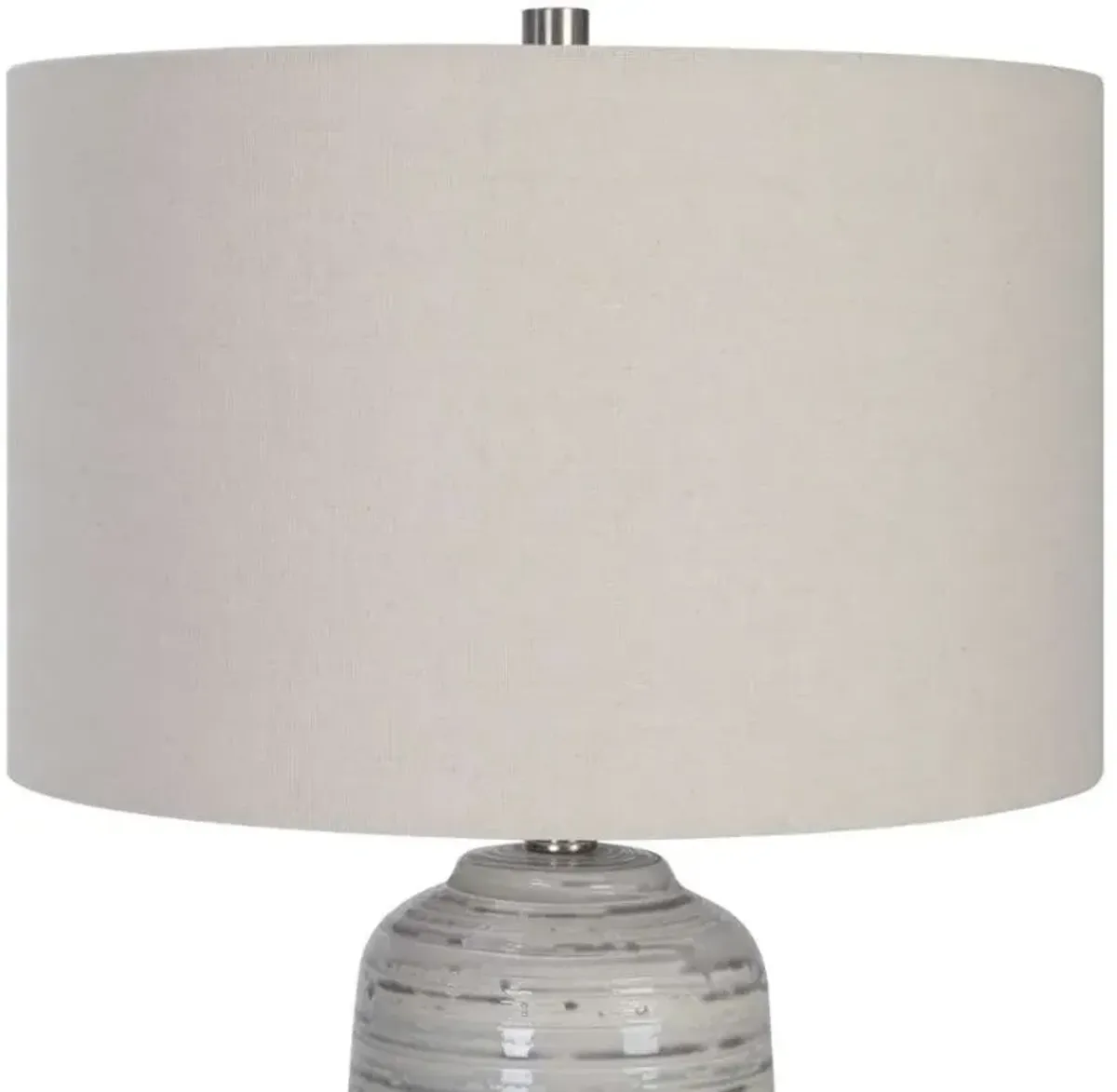 Uttermost Cyclone Beige/Gray/Ivory Table Lamp