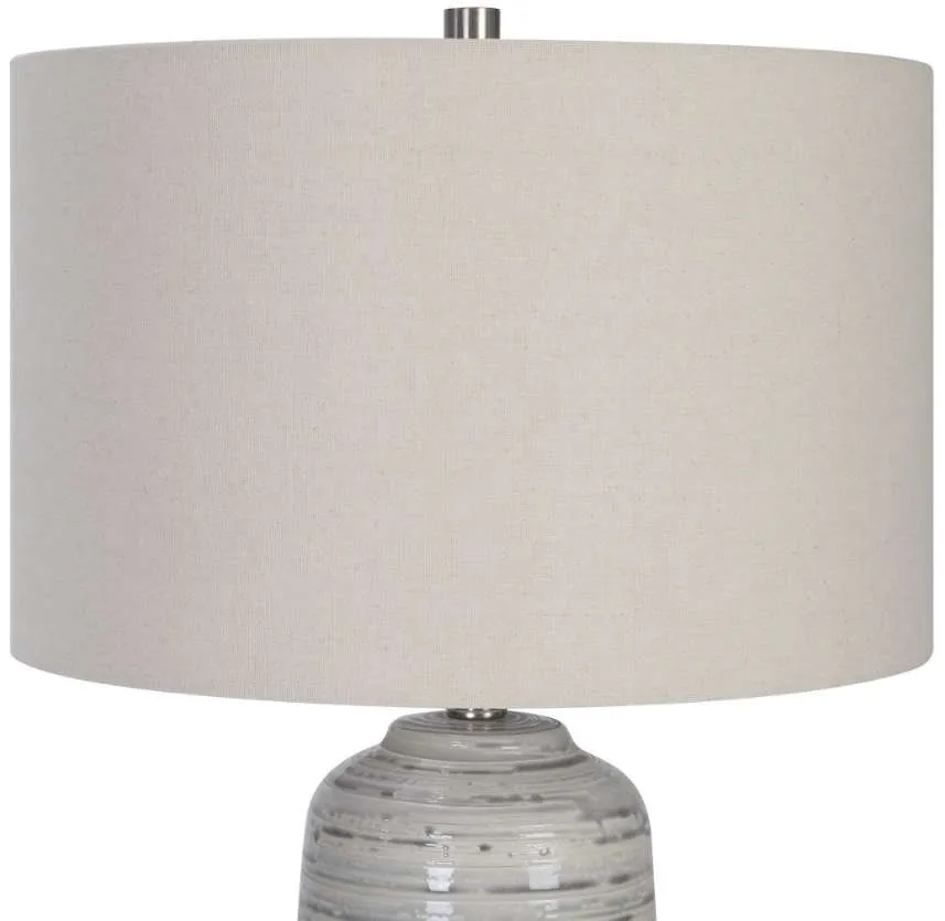 CYCLONE BEIGE/GRAY/IVORY TABLE LAMP
