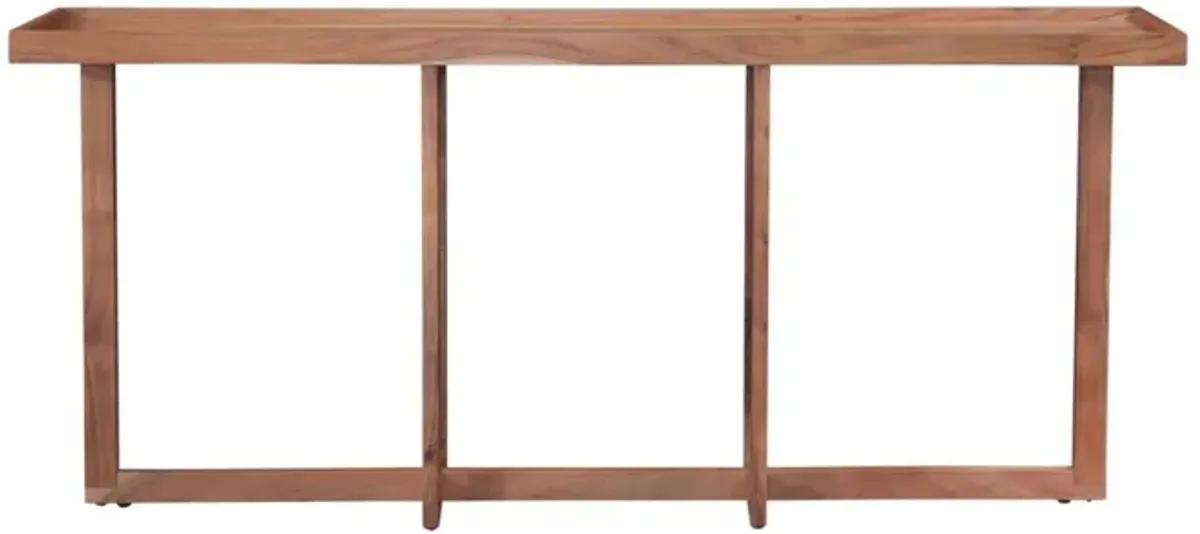 Martin Svensson Naples 72 Inch Solid Wood Sofa Console Table in Natural Acacia