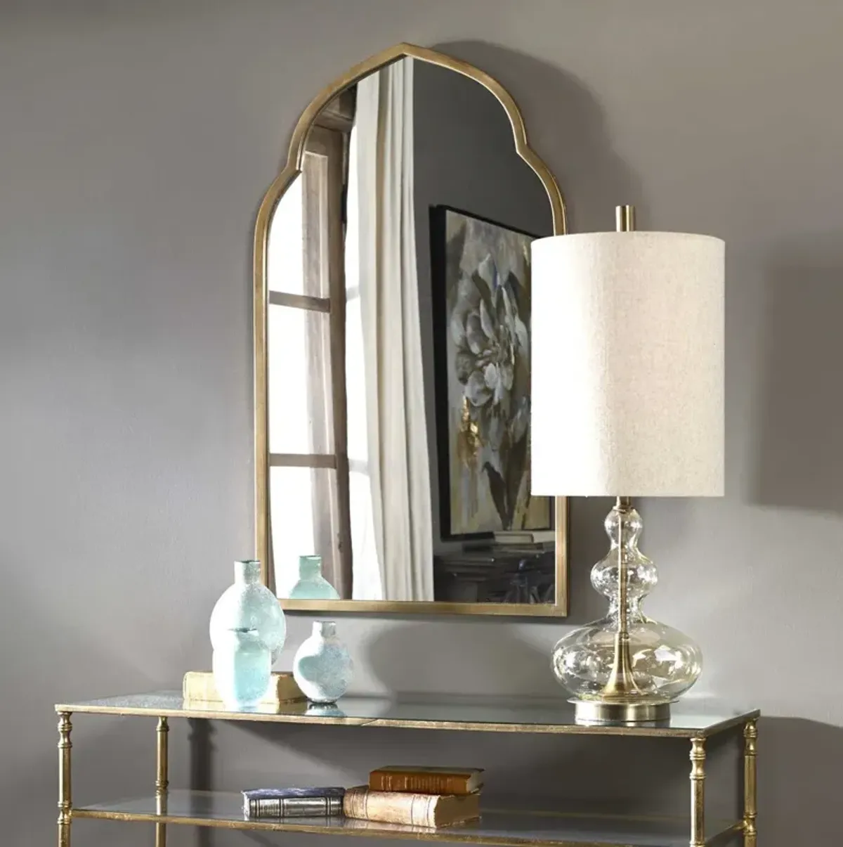 Uttermost Kenitra Gold Arch Mirror