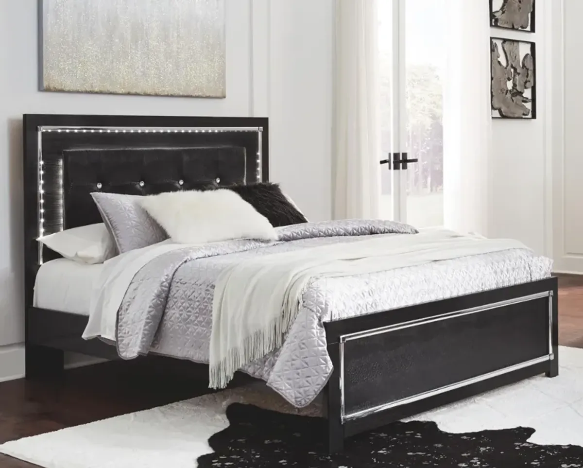 Ashley Kaydell Black Queen Upholstered Panel Bed