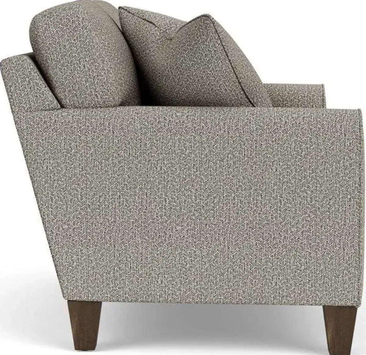 Flexsteel South Haven Contemporary Gray Quarry Loveseat