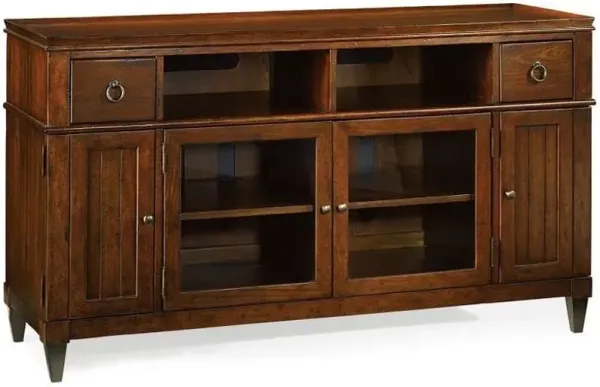 Hammary Distressed Mahogany Entertainment with Storage