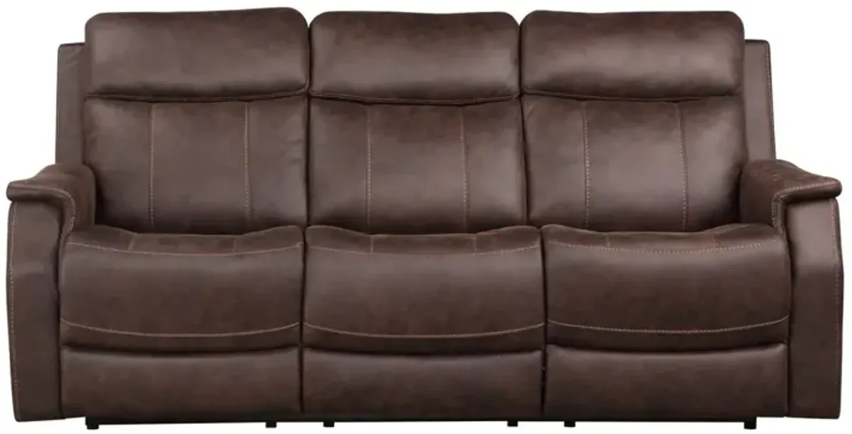 Steve Silver Valencia Walnut Power Reclining Sofa