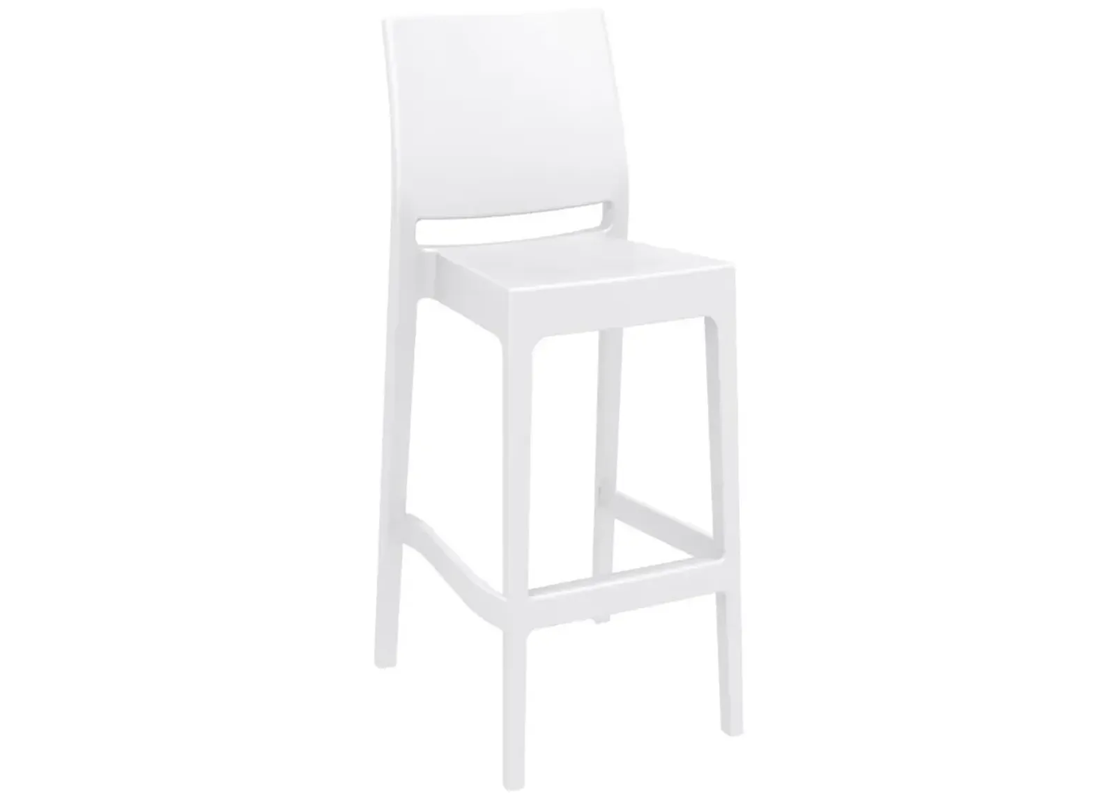 Compamia Sky Maya Square Bar Set with 2 Barstools White