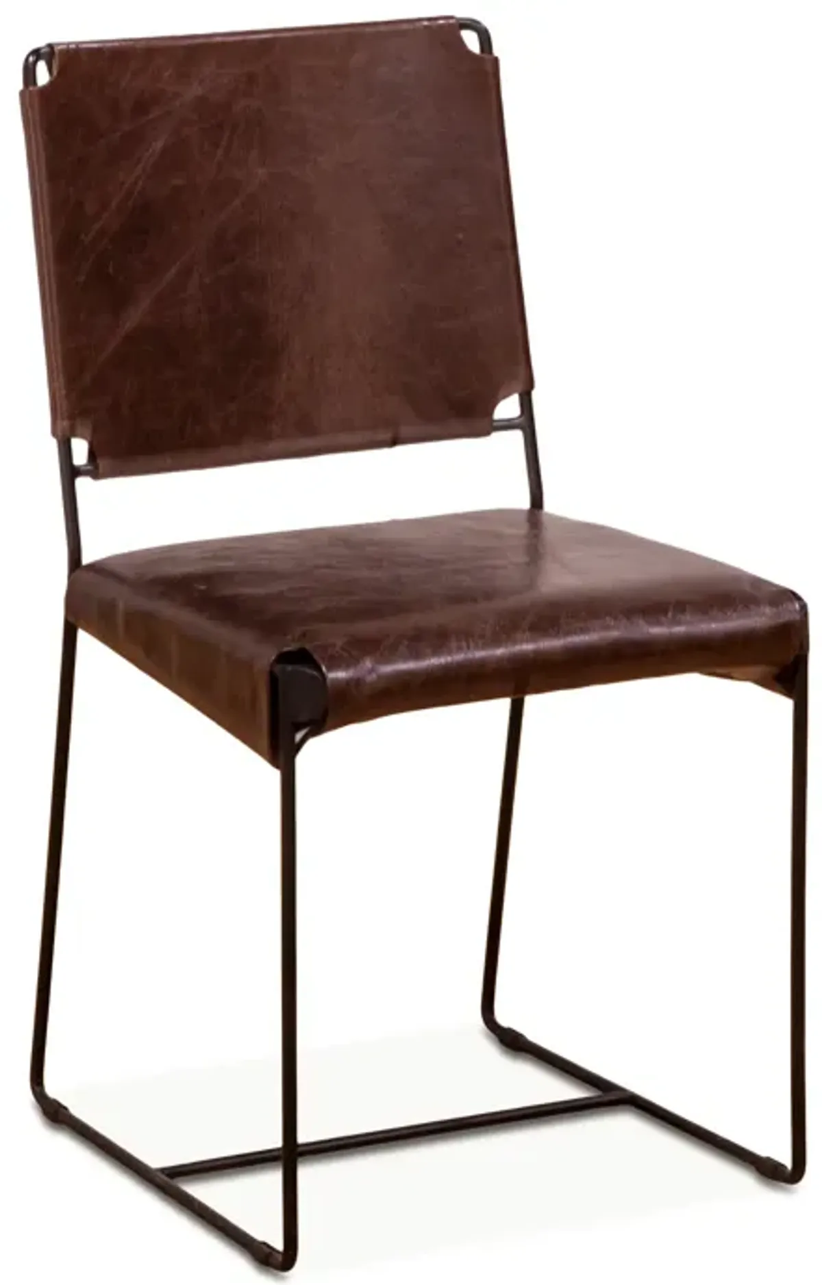 Home Trends Design New York Dining Chair Chocolate Leather