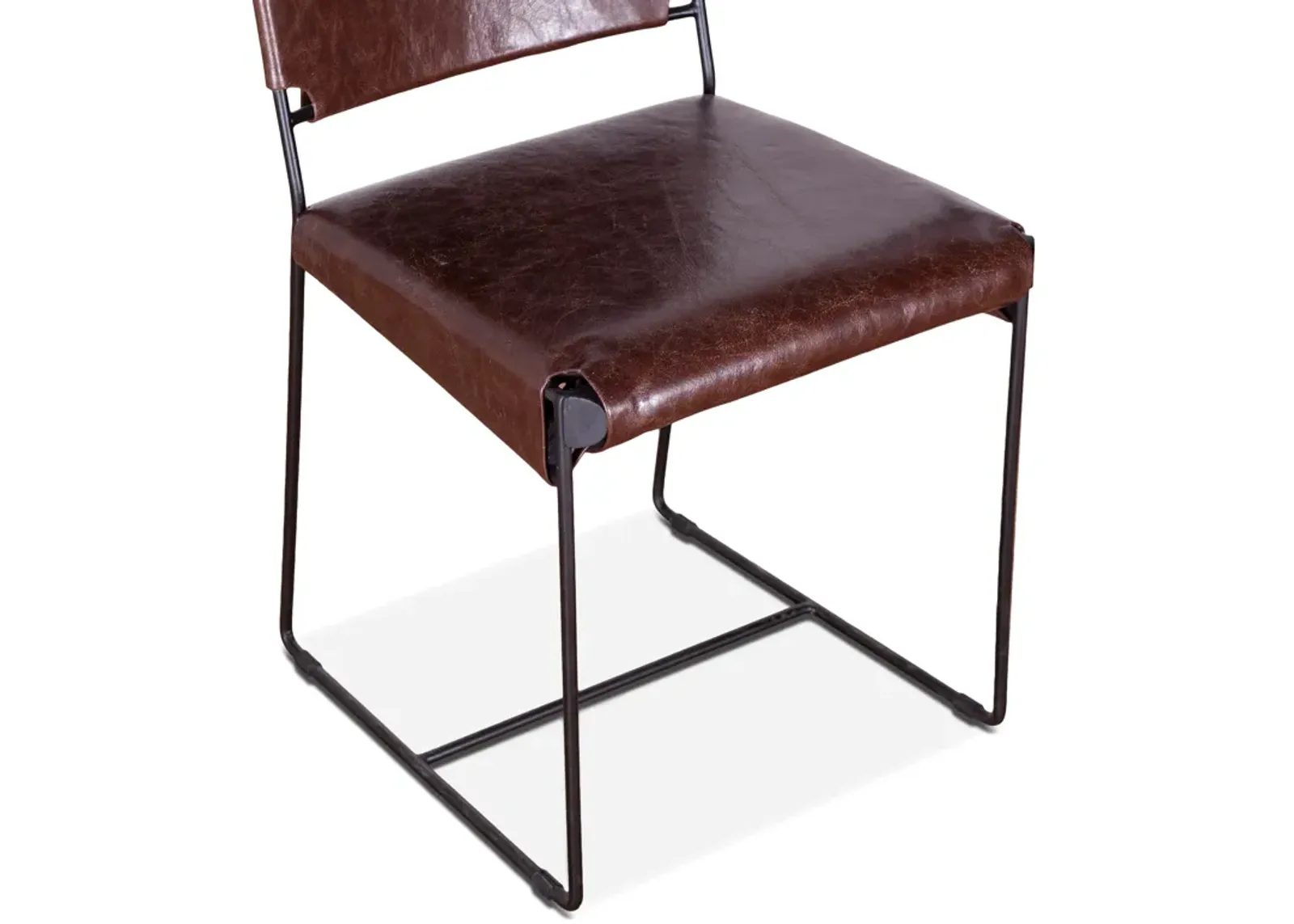 Home Trends Design New York Dining Chair Chocolate Leather