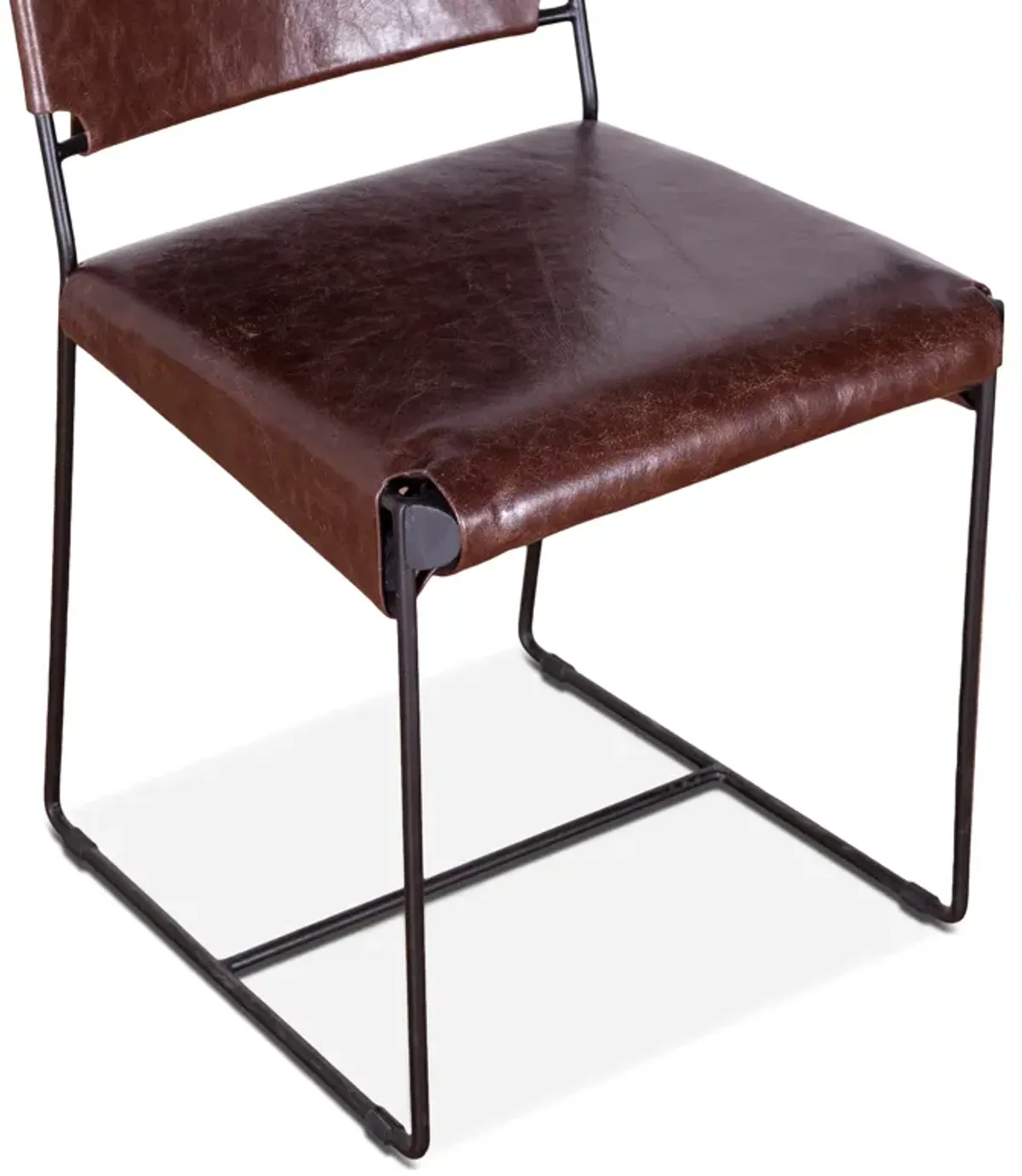 Home Trends Design New York Dining Chair Chocolate Leather