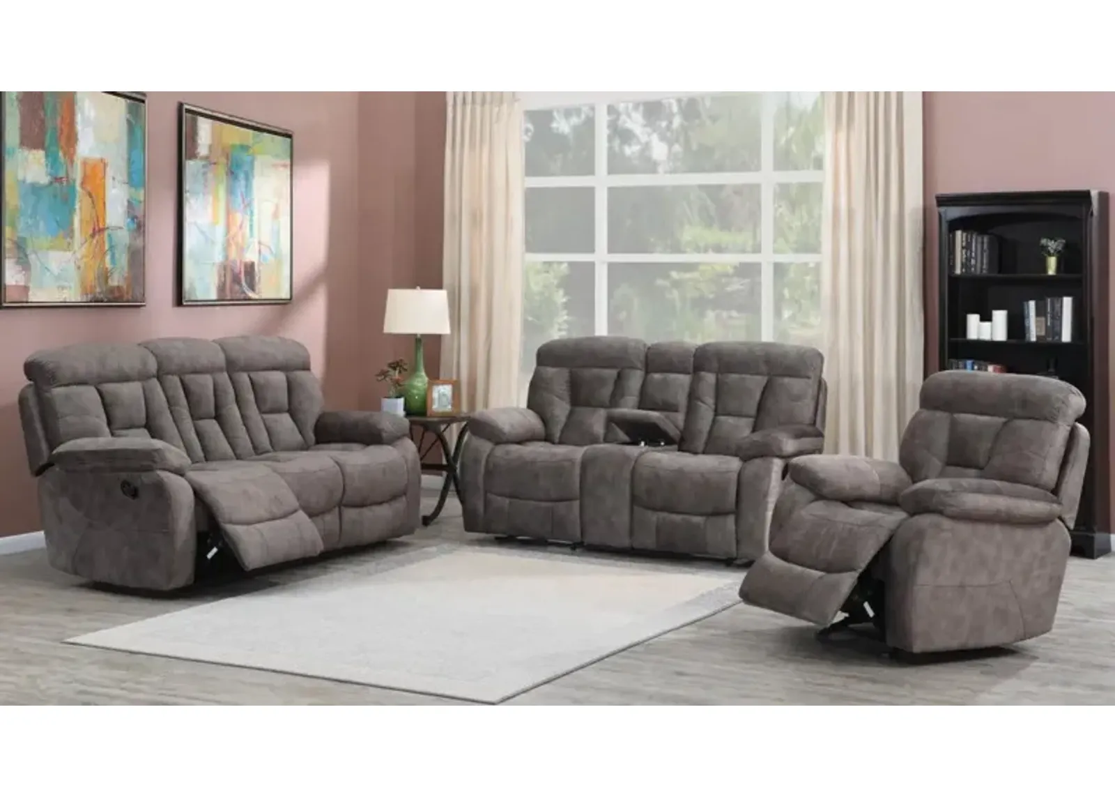 Steve Silver Sofa & Loveseat in Grey