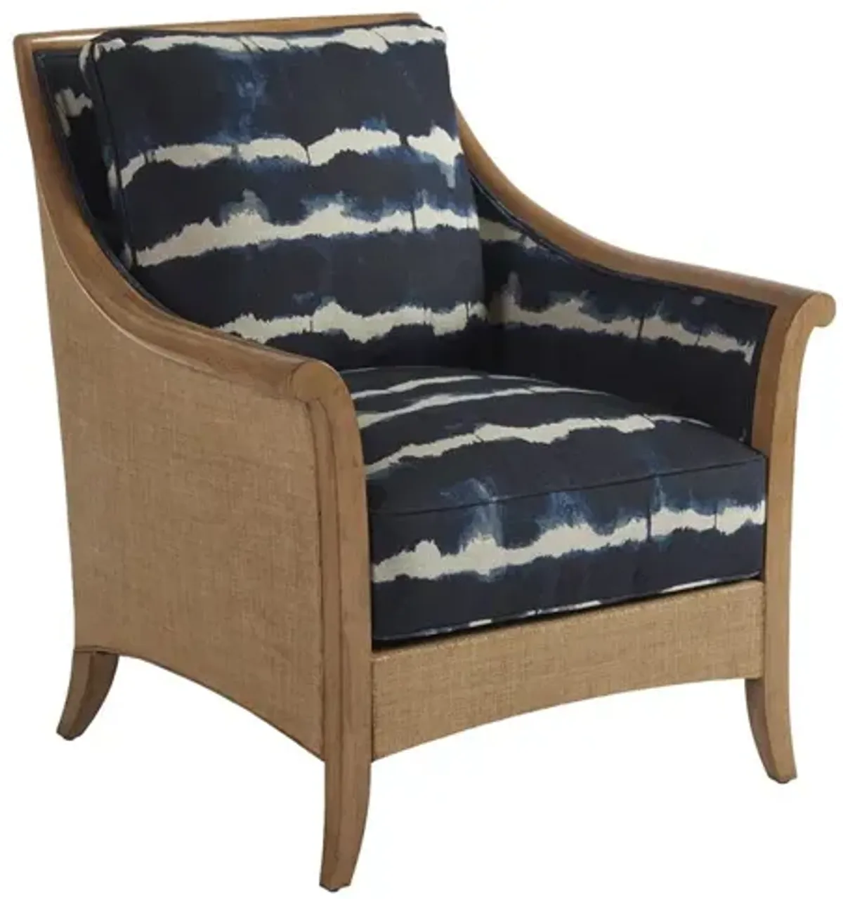Barclay Butera Upholstery by Barclay Butera Blue Nantucket Raffia Chair