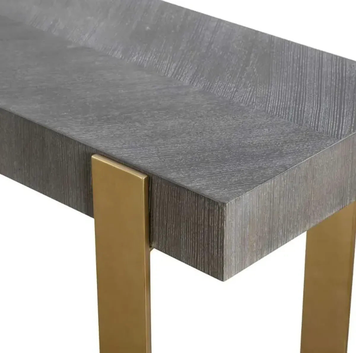 Uttermost Kea Gold/Gray Console Table