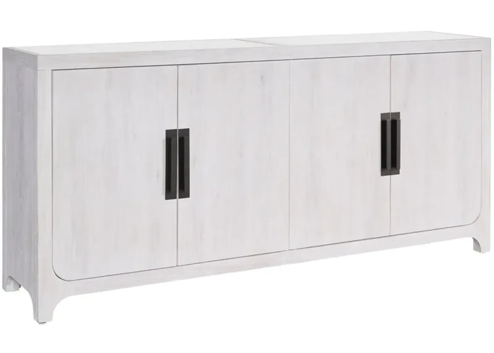 Universal Modern Farmhouse Blair Cool White Credenza Sideboard