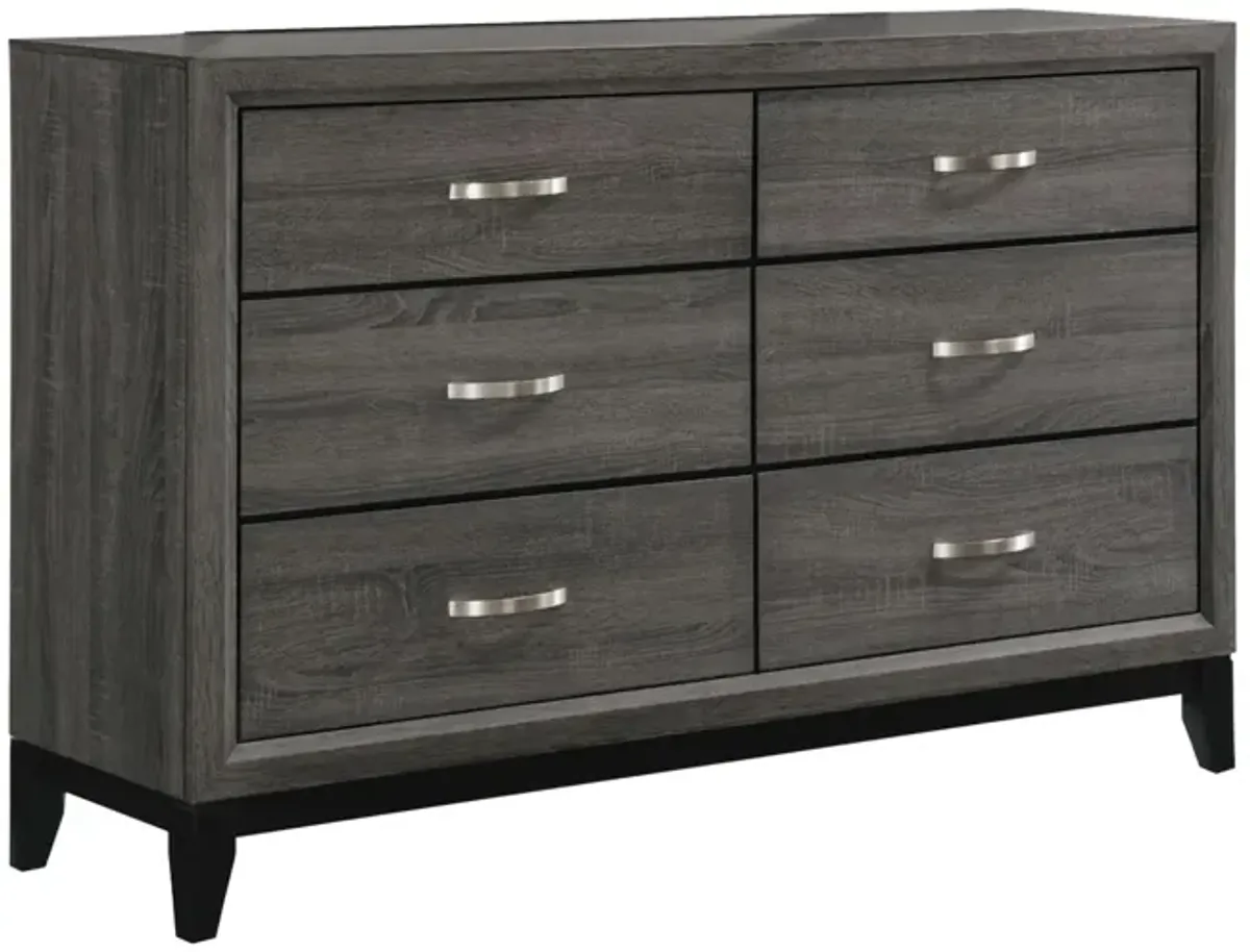 Coaster Watson 6-Drawer Dresser Grey Oak