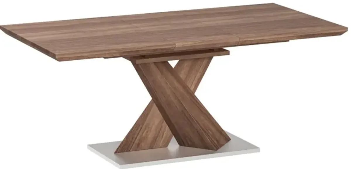 Chintaly Bethany Modern Extendable Laminated Wood Dining Table