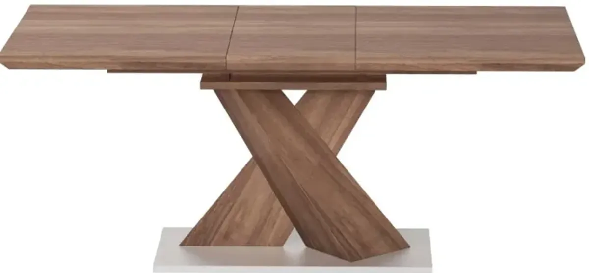 Chintaly Bethany Modern Extendable Laminated Wood Dining Table