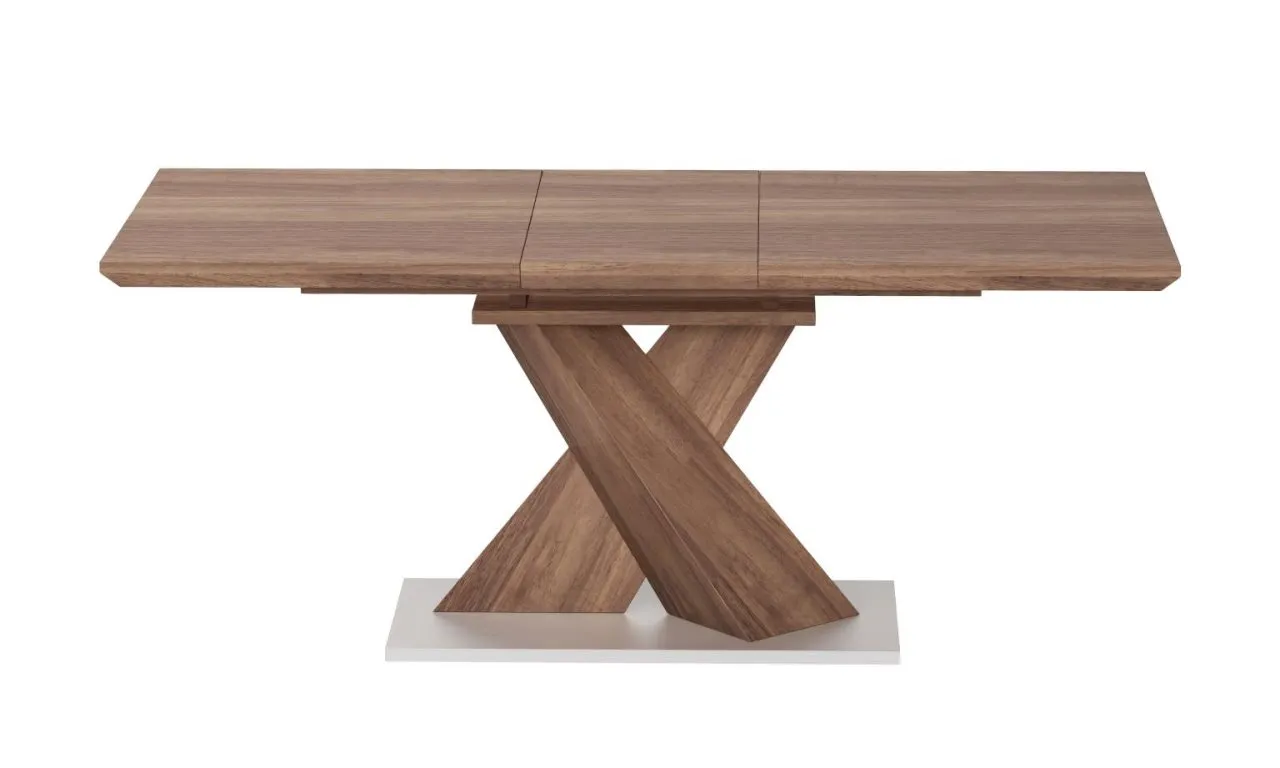 BETHANY MODERN EXTENDABLE LAMINATED WOOD DINING TABLE