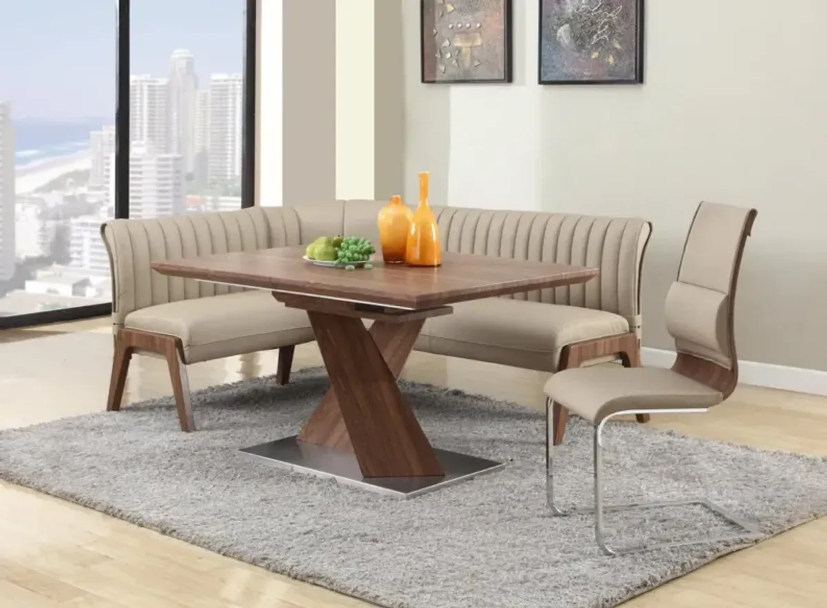 Chintaly Bethany Modern Extendable Laminated Wood Dining Table