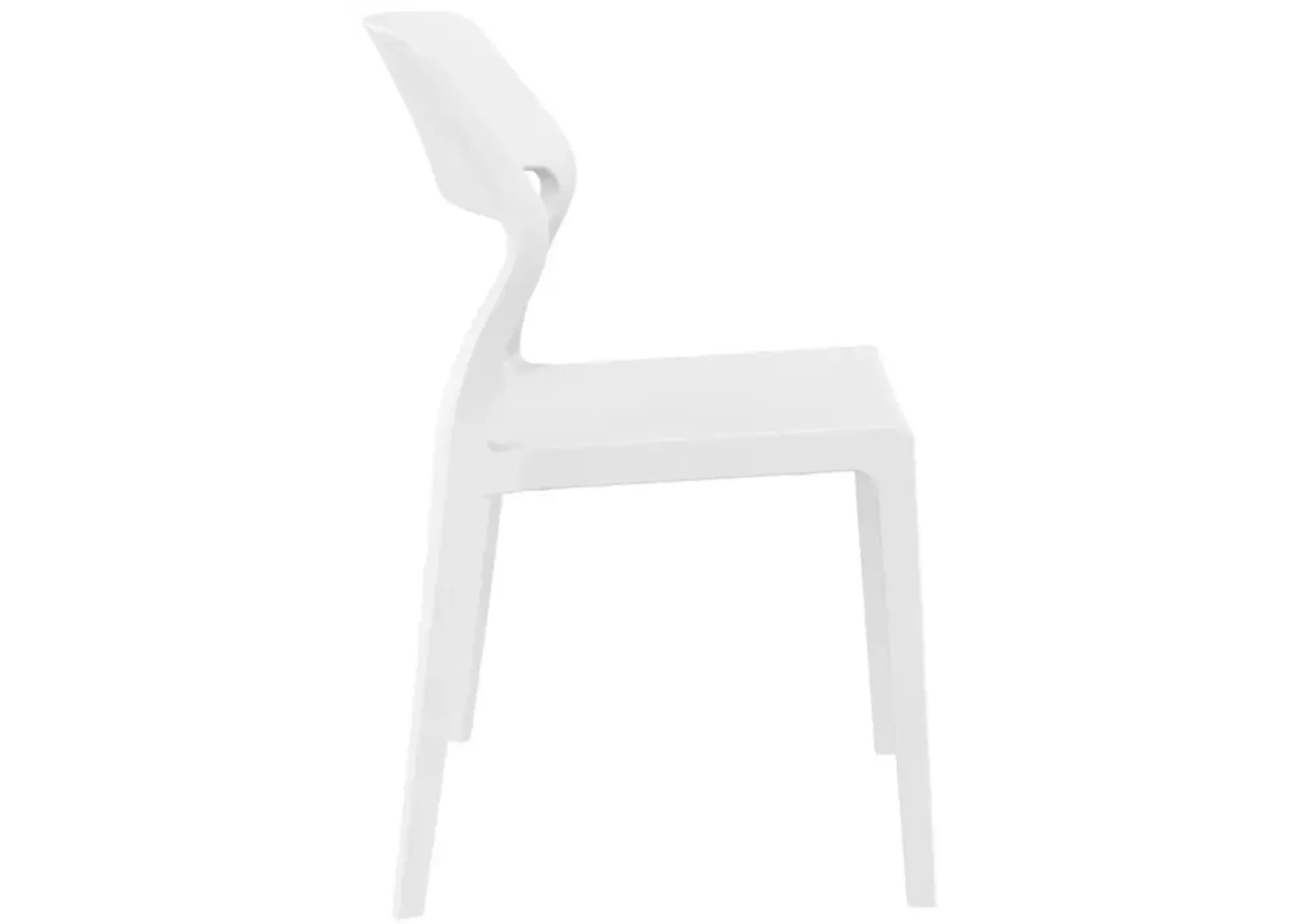 Snow Dining Chair White