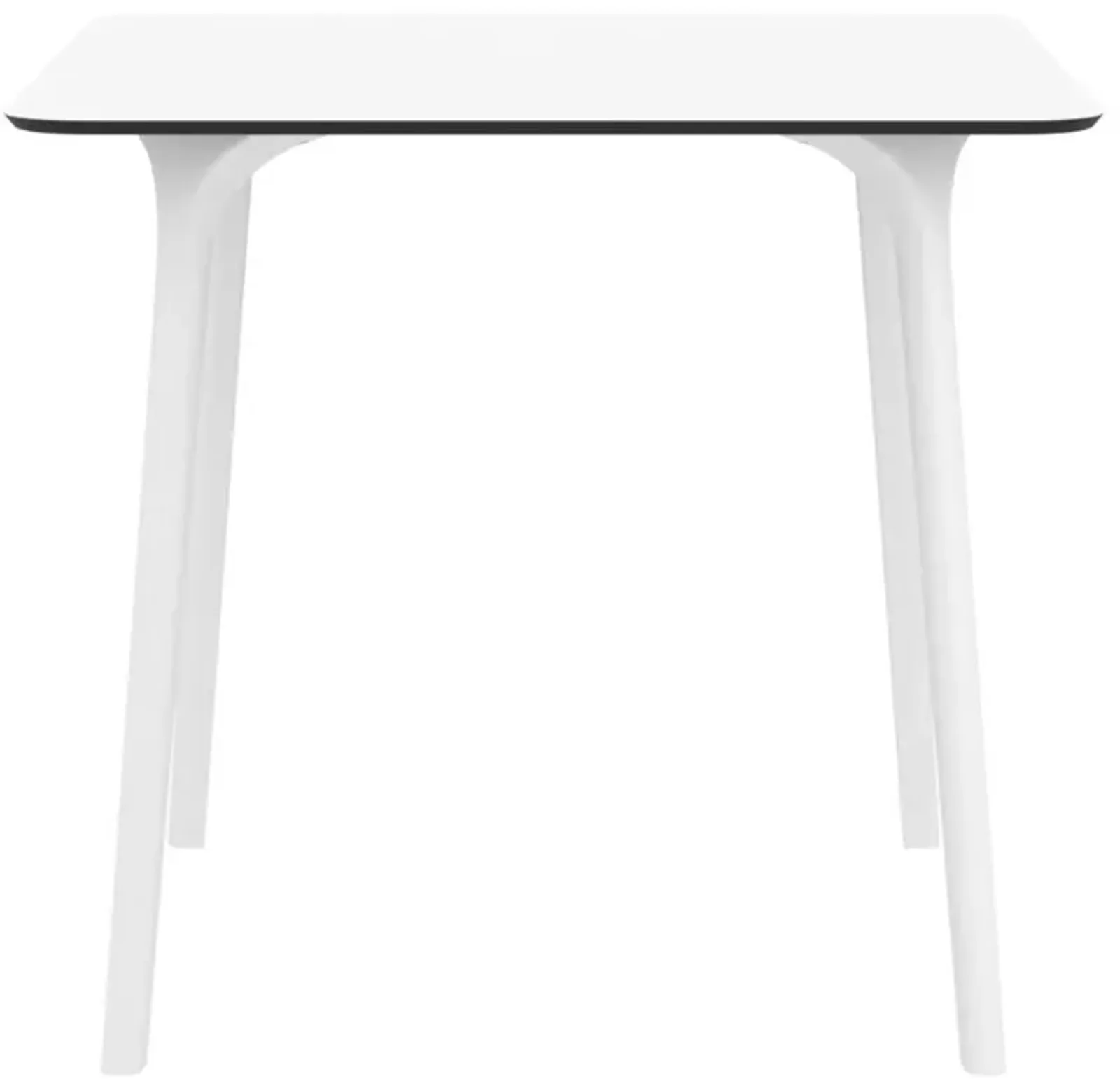 Compamia 31 Inch Maya Outdoor Square Dining Table White