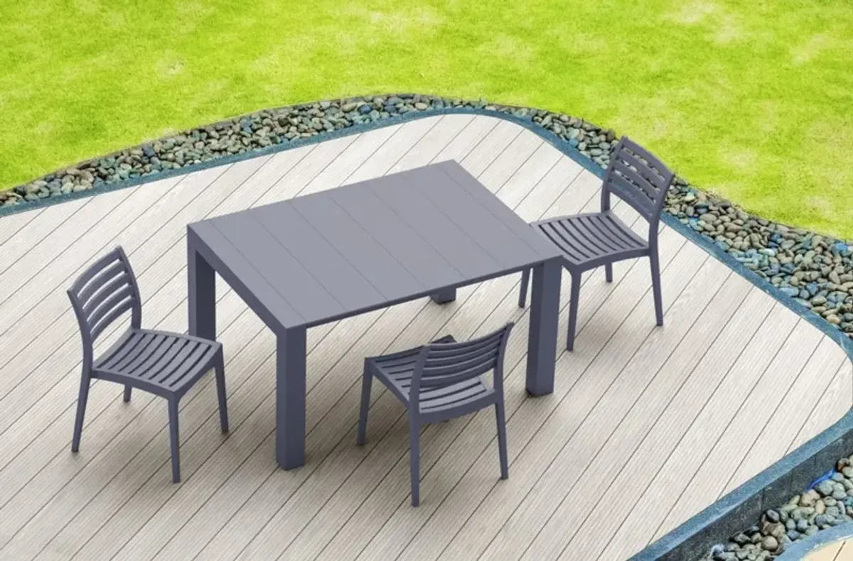 Compamia Vegas Extendable Dining Table in Dark Gray