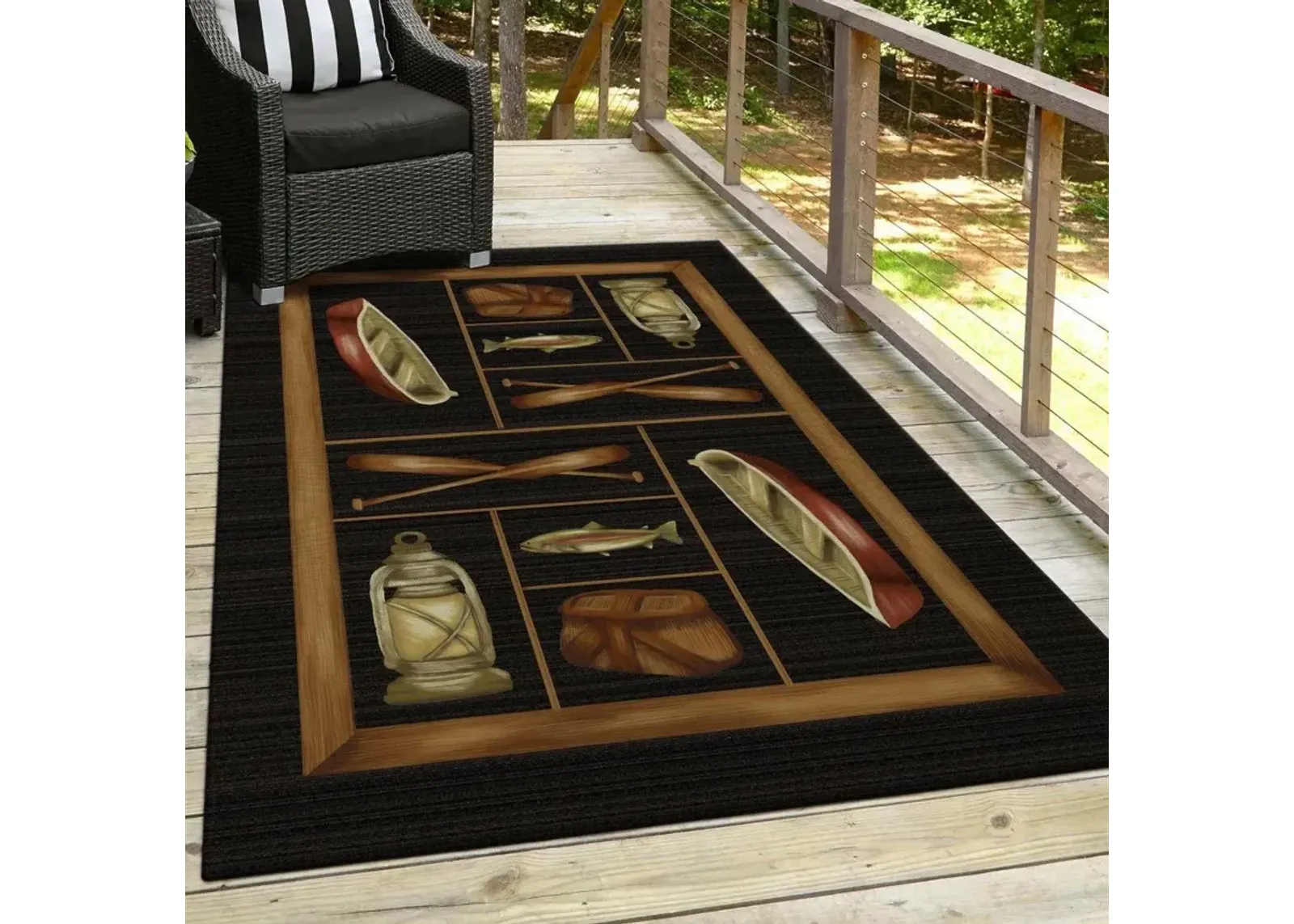 Dalyn Excursion Black 5'X8' Area Rug