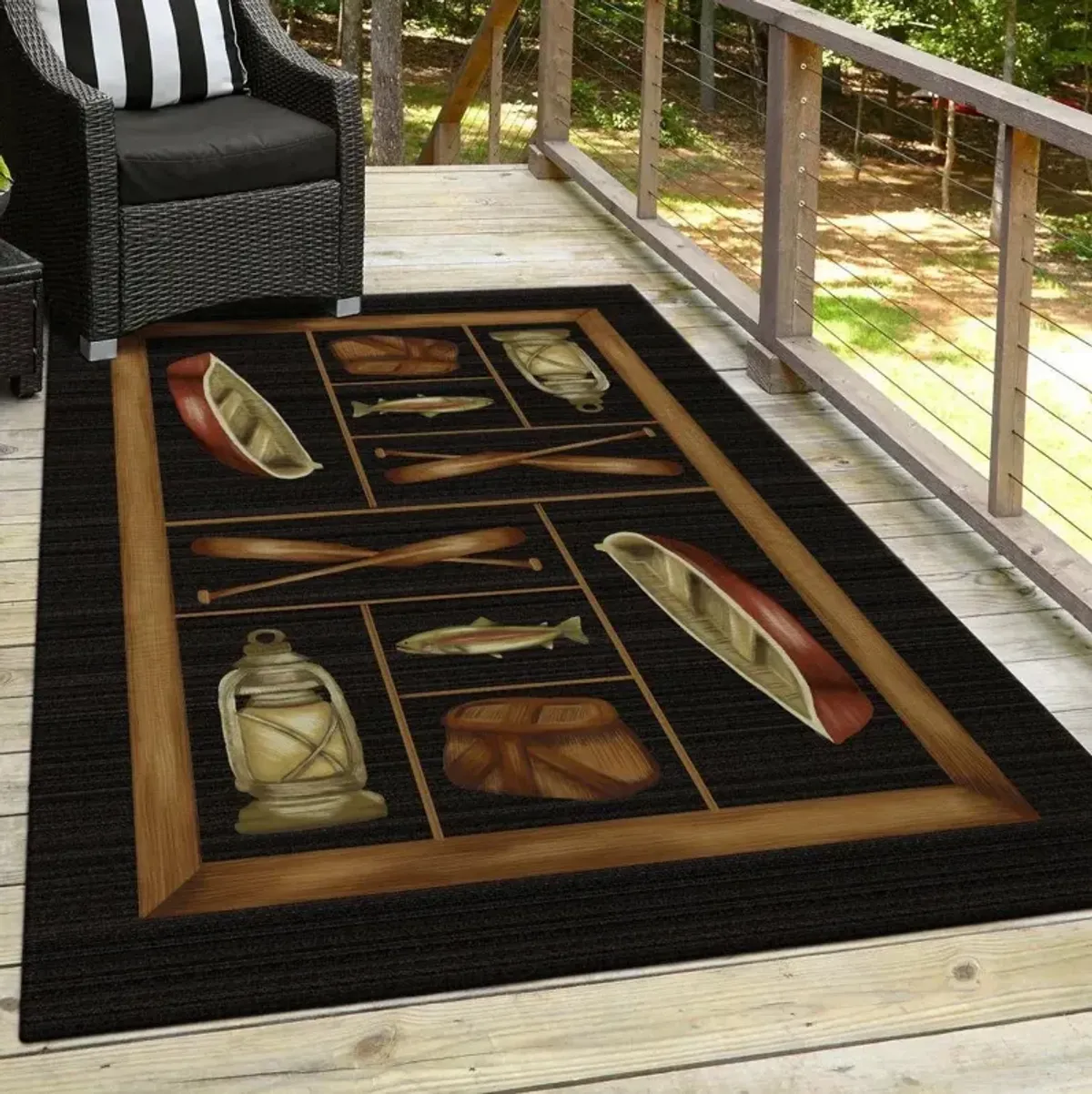 Dalyn Excursion Black 5'X8' Area Rug