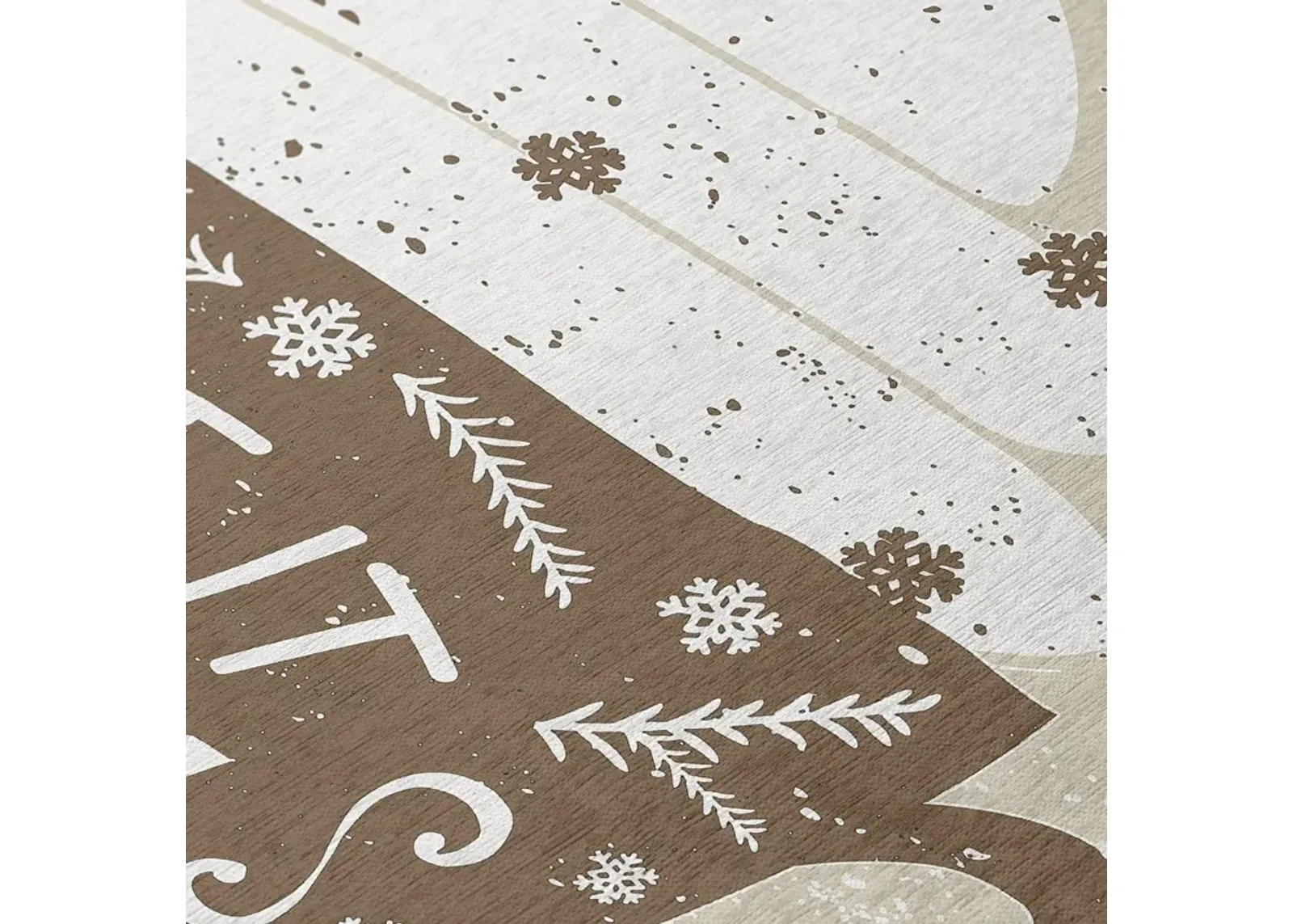 Dalyn Rustic Let It Snow Mug Holiday 5'X8' Rug