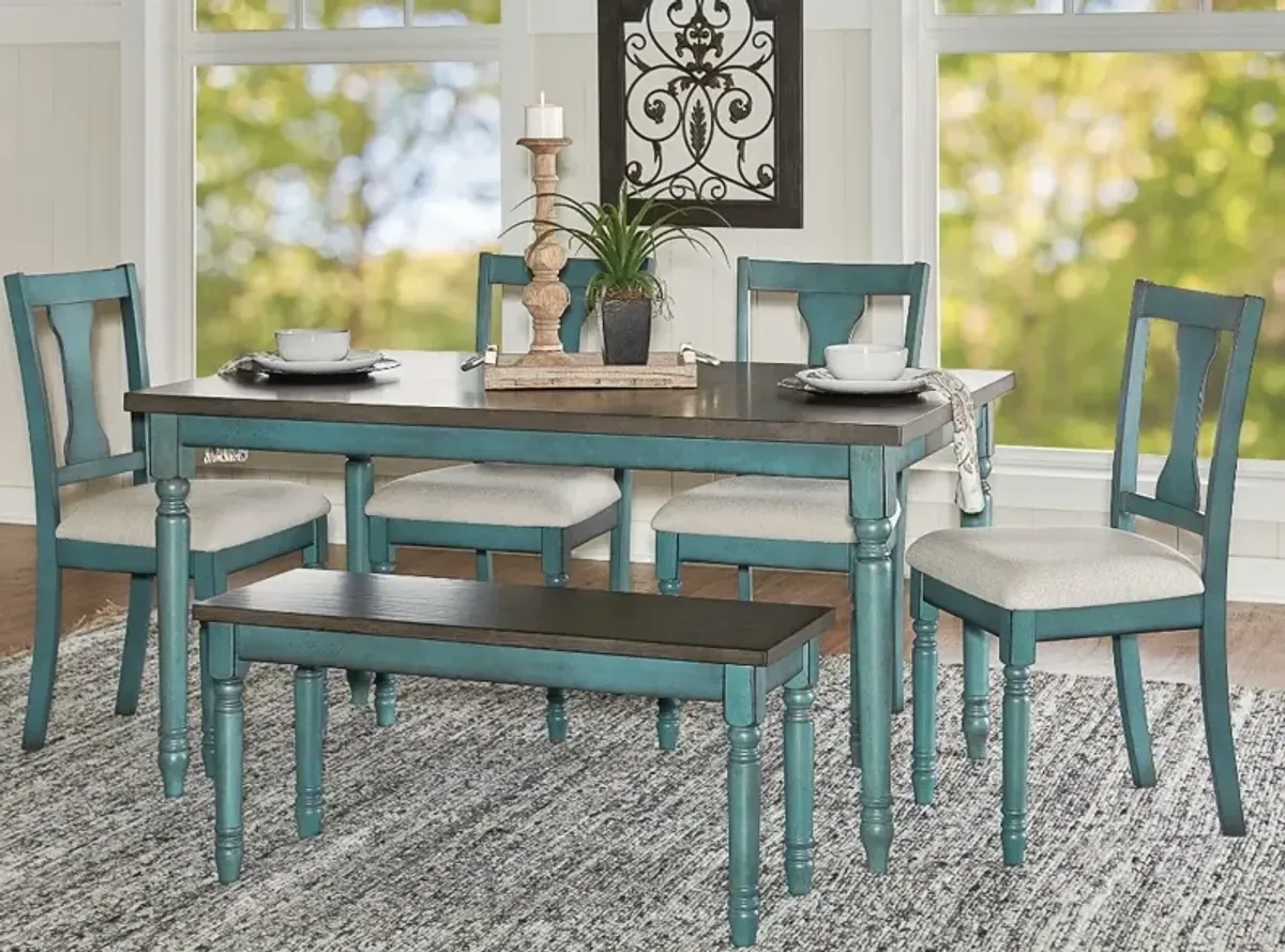 Powell Willow 6-Piece Dining Set