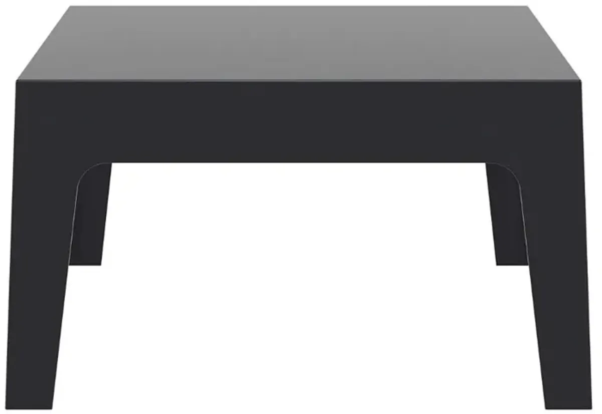 Compamia Box Resin Outdoor Coffee Table Black