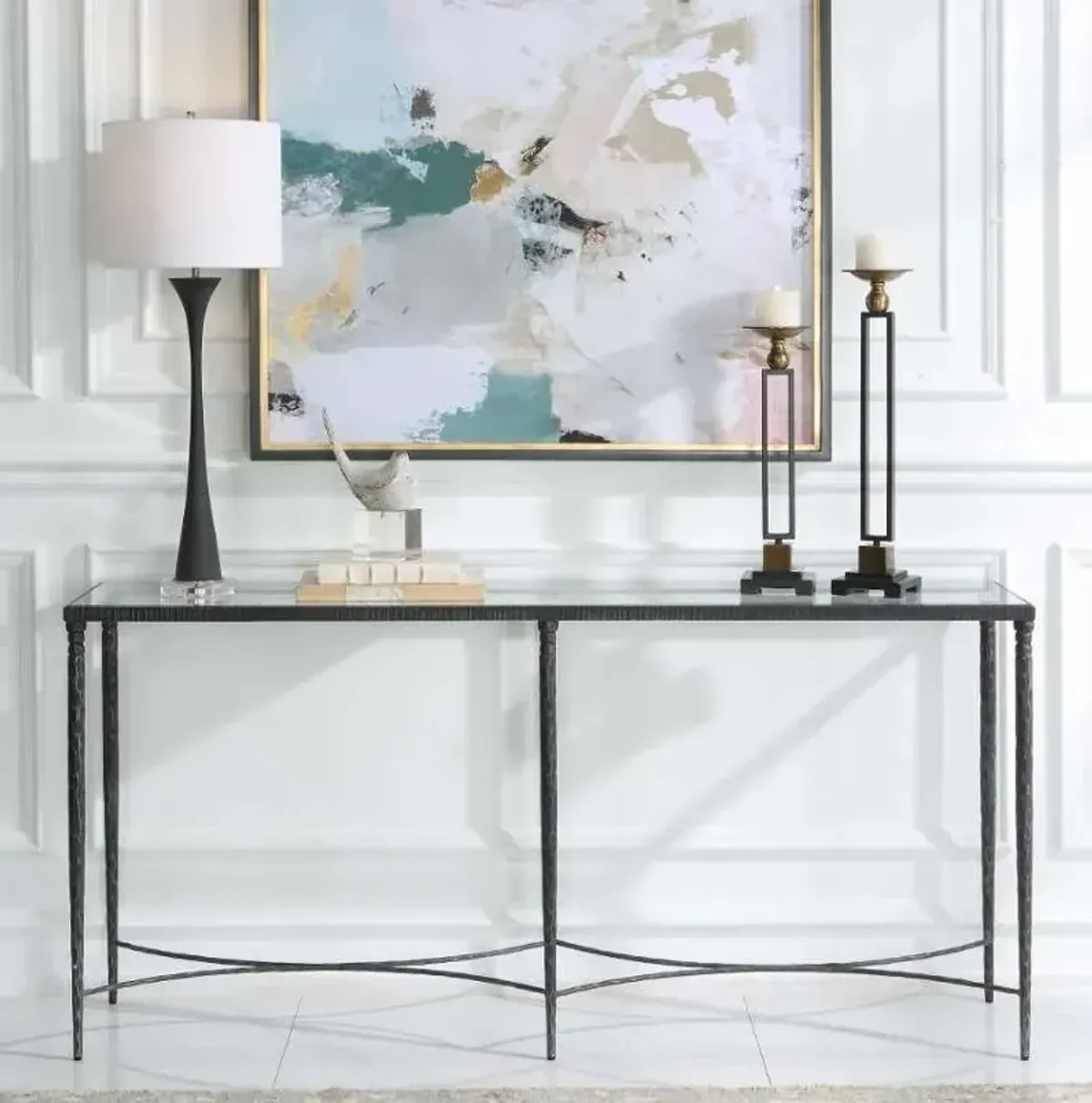 Uttermost Washington Black Console Table