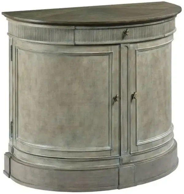 American Drew Savona Demilune Versaille Finish with Elm Top Bachelor Chest