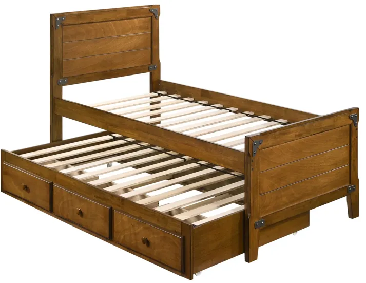 GRANGER TWIN CAPTAIN'S BED RUSTIC HONEY BROWN GRANGER CAPTAIN'S BED