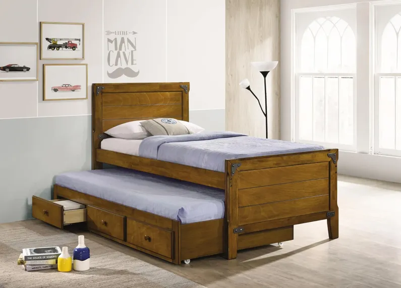 GRANGER TWIN CAPTAIN'S BED RUSTIC HONEY BROWN GRANGER CAPTAIN'S BED