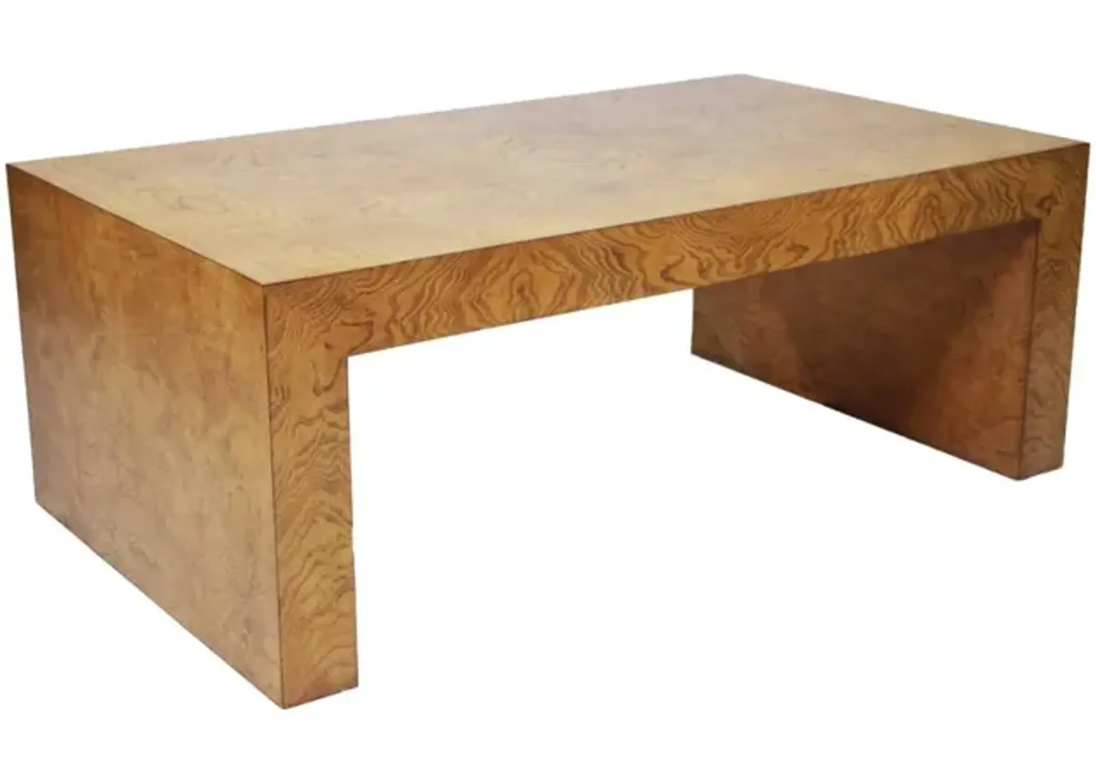 Noble Furniture William Cocktail Table in a Modern Burled Ash Wood