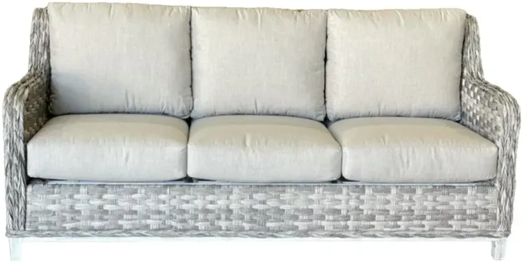 GRAND ISLE SOFA W/ CAST SILVER FABRIC