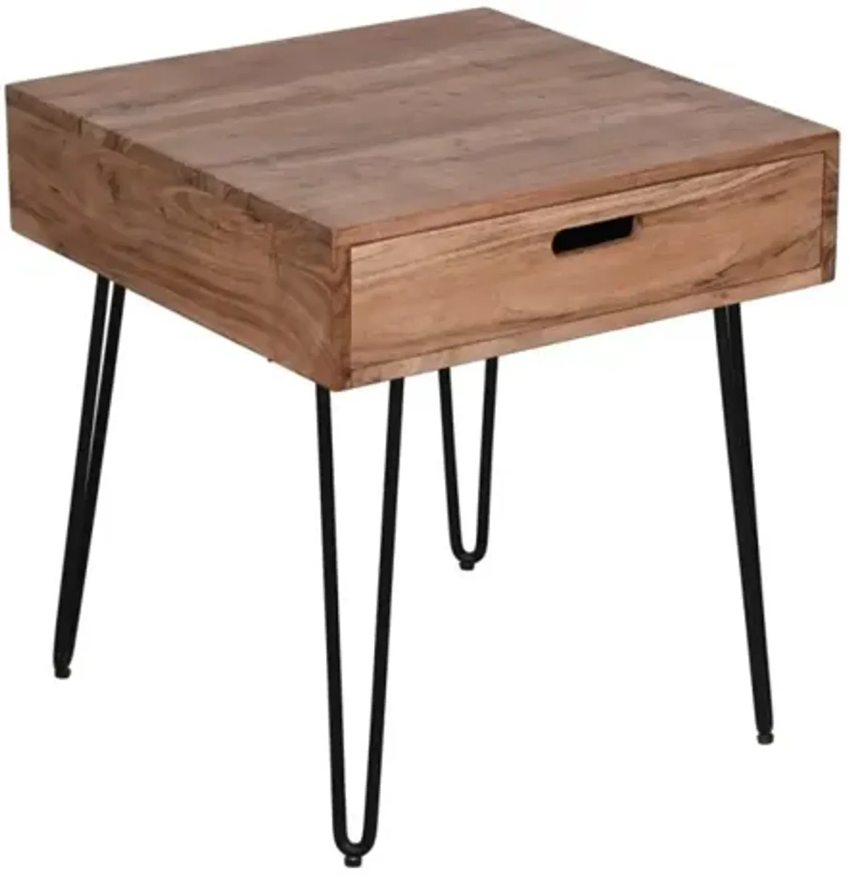 Jofran Rollins End Table with Drawer Natural