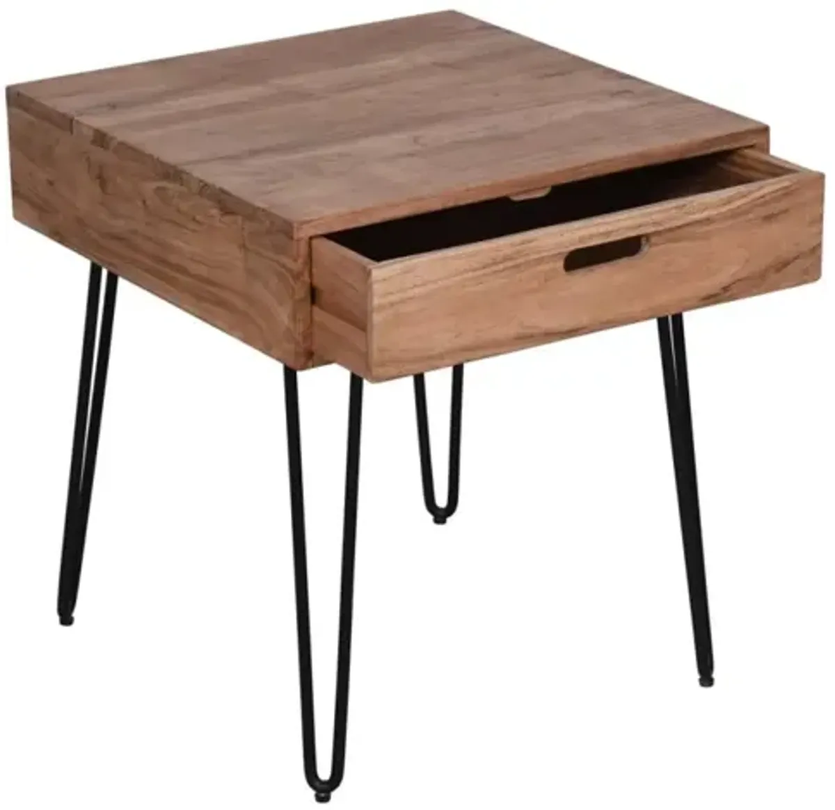 Jofran Rollins End Table with Drawer Natural