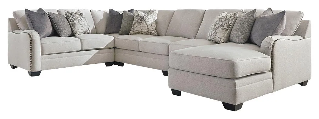 DELLARA 4-PIECE SECTIONAL WITH CHAISE CHALK BENCHCRAFT