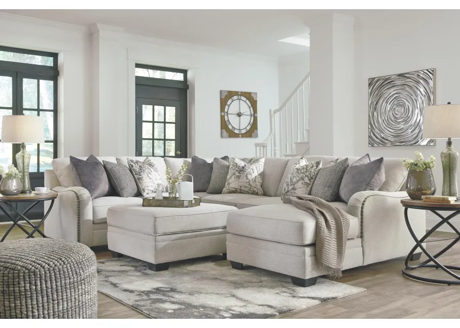 DELLARA 4-PIECE SECTIONAL WITH CHAISE CHALK BENCHCRAFT