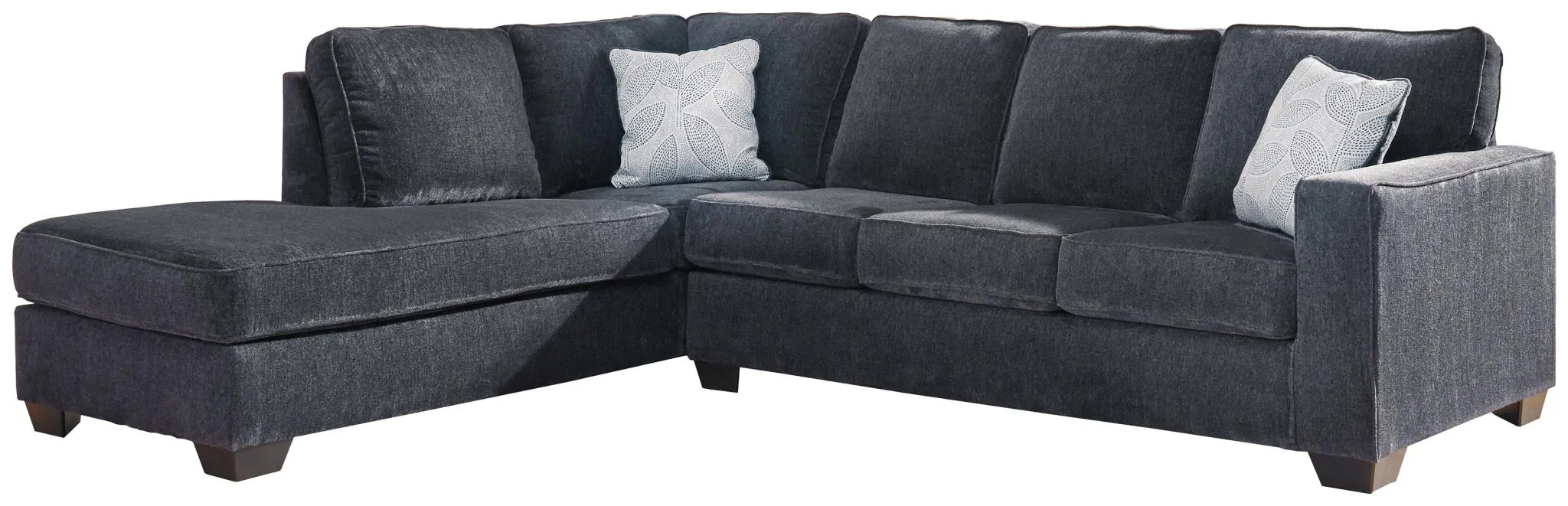 ALTARI 2-PIECE SLEEPER SECTIONAL WITH CHAISE SLATE SIGNATURE DESIGN